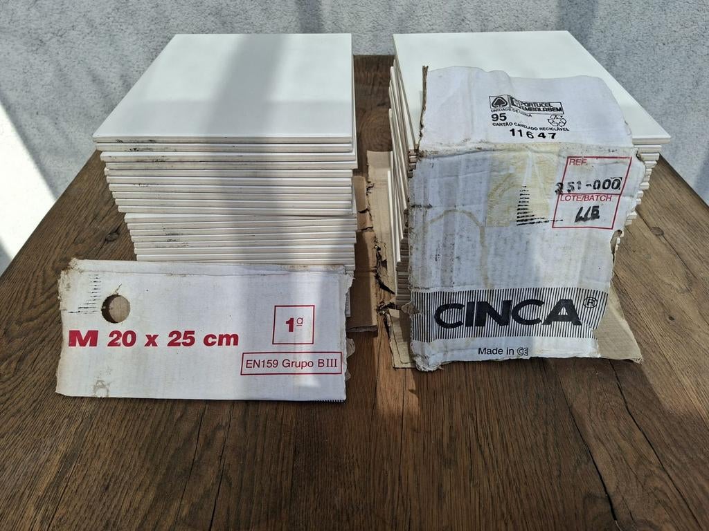 Wandtegels wit, 20x25cm, 54 stuks, Ophalen, Overige typen