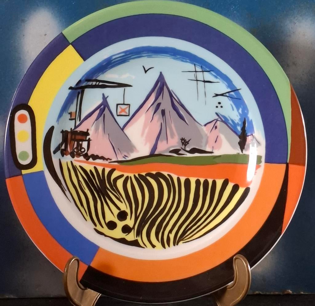 Wandbord. NINA CHILDRESS (1961). Parijs.  21 cm., Ophalen