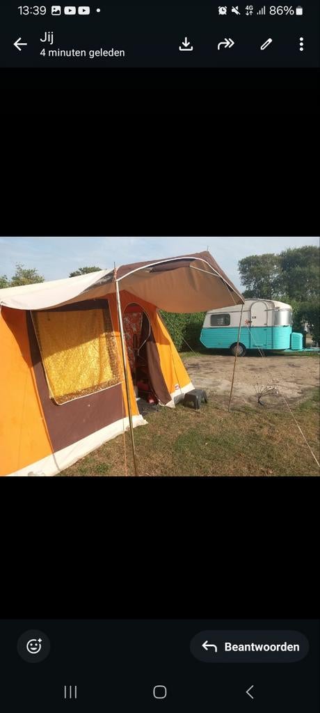 Jamet retro vintage tenten 2 nieuw  jaren 60..70, Caravans en Kamperen, Ophalen of Verzenden