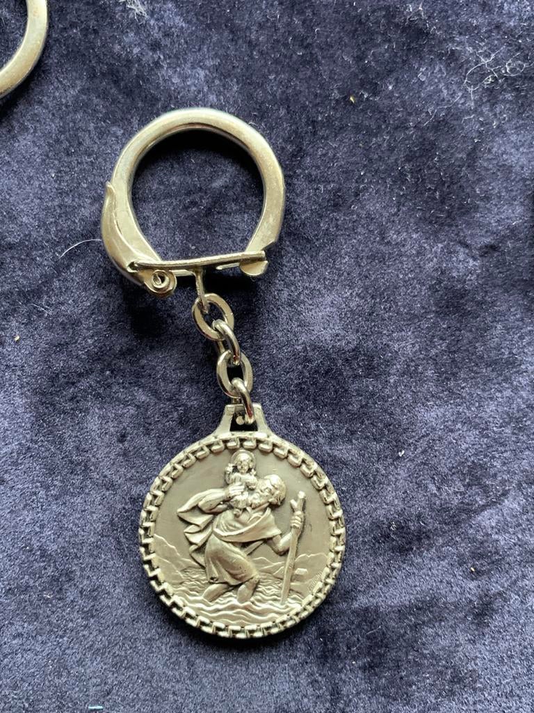 Sleutelhanger met Sint Christoffel medaille, Verzenden, Nieuw, Overige typen