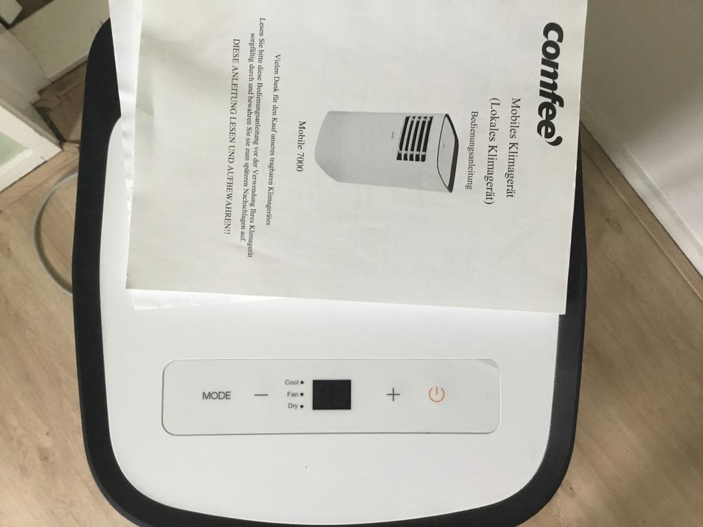 Comfee Mobiele Airco 7000 BTU, Witgoed en Apparatuur, Airco's, Ophalen, Minder dan 60 m³, 3 snelheden of meer, Zo goed als nieuw