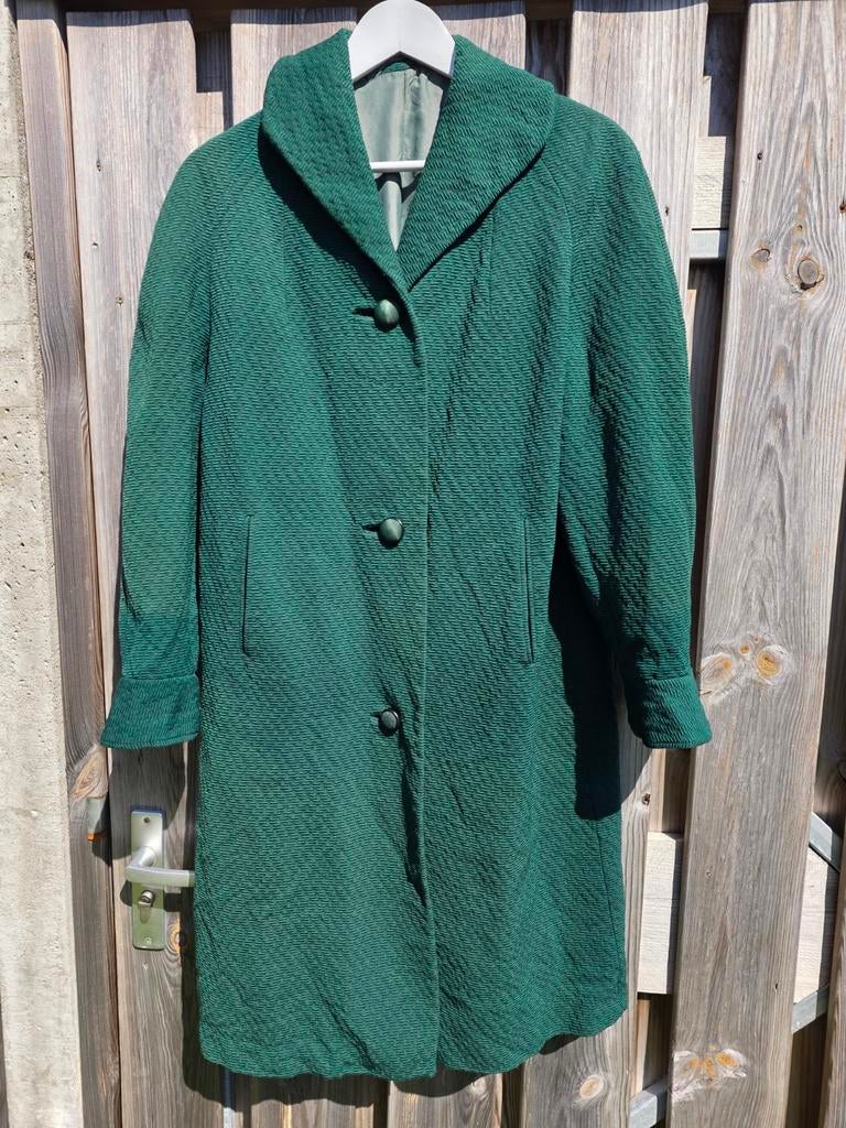 Unieke Vintage Mecona Jas - Amsterdam Holland, Kleding | Dames, Jassen | Zomer, Maat 38/40 (M), Mecona, Ophalen of Verzenden, Gedragen