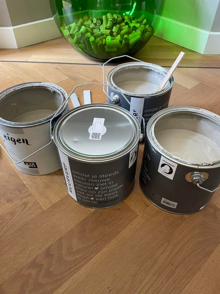 VTwonen muurverf Warm Grey 3 x 2,5 liter, Ophalen, Grijs, Minder dan 5 liter, Verf