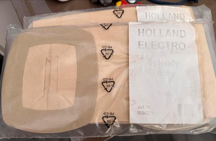Gratis Stofzuigerzakken Holland Electro Splendy Lucky (10 st, Witgoed en Apparatuur, Stofzuigers, Nieuw, Overige typen, Stofzak