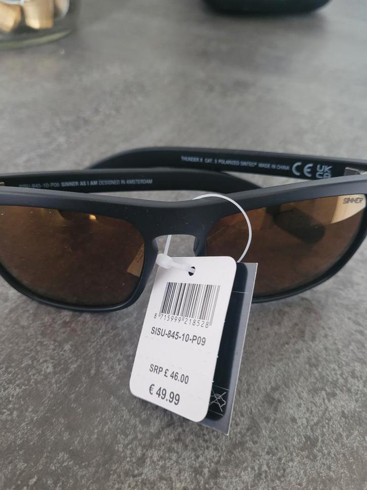 T.K. nieuwe Sinner Sintec zonnebril Zwart, Sieraden, Tassen en Uiterlijk, Zonnebrillen en Brillen | Heren, Nieuw, Overige merken