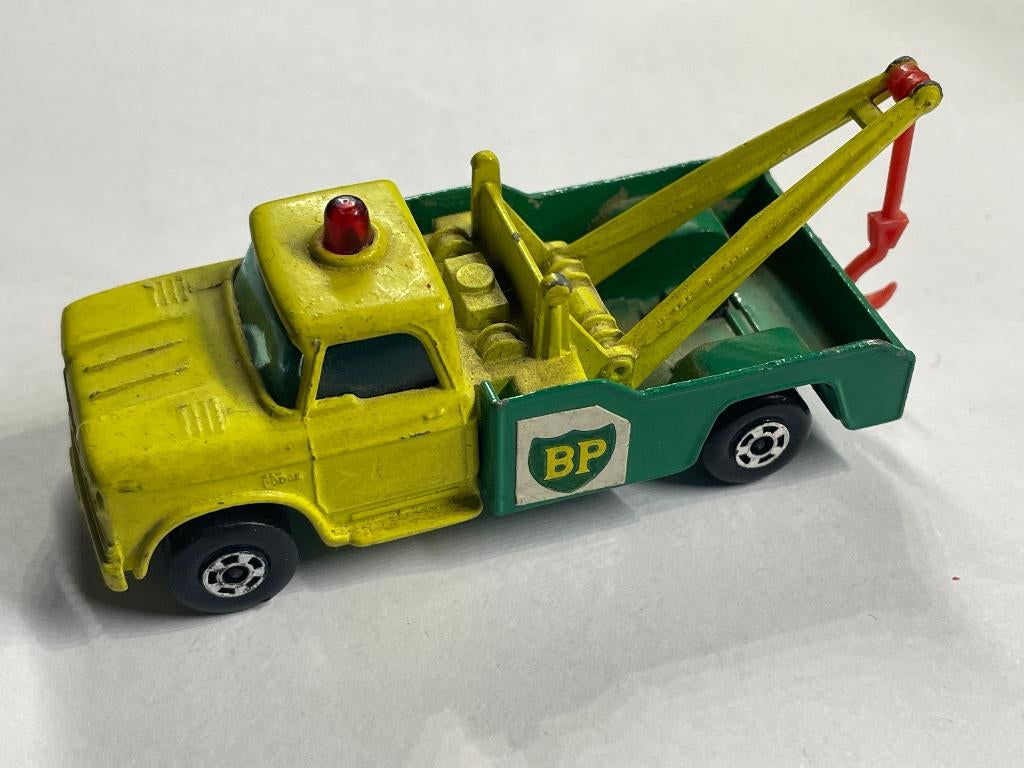 Dodge wreck truck Matchbox superfast BP, Ophalen of Verzenden, Zo goed als nieuw, Auto
