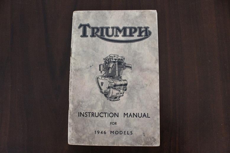 Triumph 1946 models instruction manual 5T T100 3T T85, Motoren, Ophalen of Verzenden, Triumph