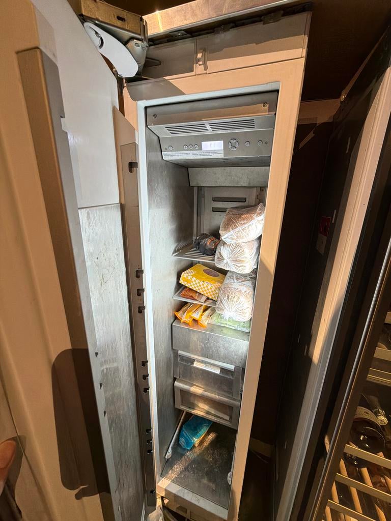 Gaggenau vriezer met ijsklontjes (smal model) - E11 melding, Gebruikt, Minder dan 60 cm, 160 cm of meer, Inbouw