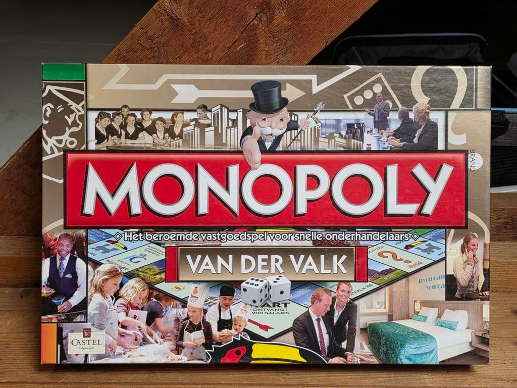 Monopoly " Van der Valk editie " Nette staat en compleet, Ophalen of Verzenden, Zo goed als nieuw