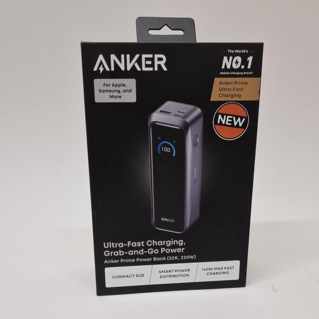 Anker Prime 20000 mAh 220W Powerbank met Display | Nieuw, Telecommunicatie, Mobiele telefoons | Telefoon-opladers, Flex Ltd., Nieuw