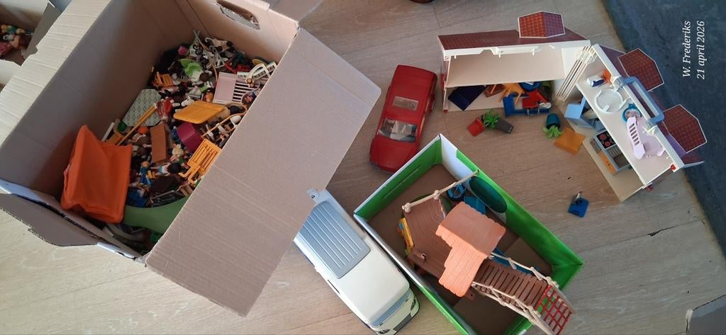 Verhuisdoos + meer Playmobil, Ophalen, Gebruikt, Overige merken