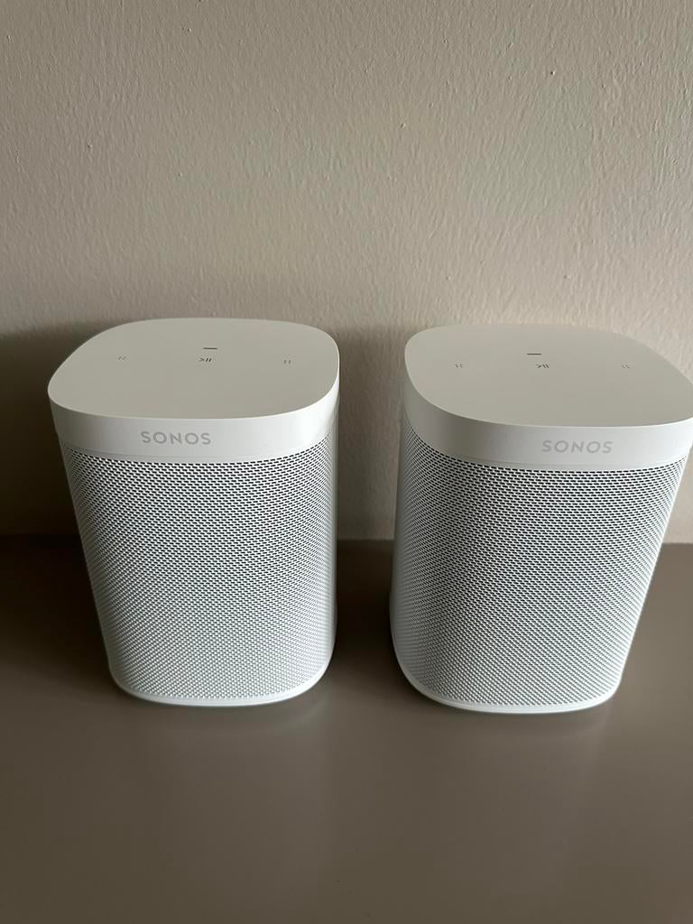 Sonos One SL x2 Wit, Audio, Tv en Foto, Luidsprekers, Ophalen of Verzenden, Zo goed als nieuw, Sonos, 120 watt of meer
