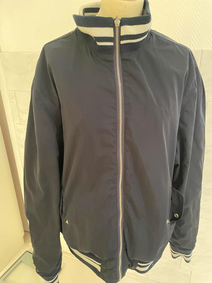 Mc Gregor gestreepte jas, maat L, Kleding | Heren, Jassen | Zomer, Zo goed als nieuw, Maat 52/54 (L), Blauw, Ophalen of Verzenden