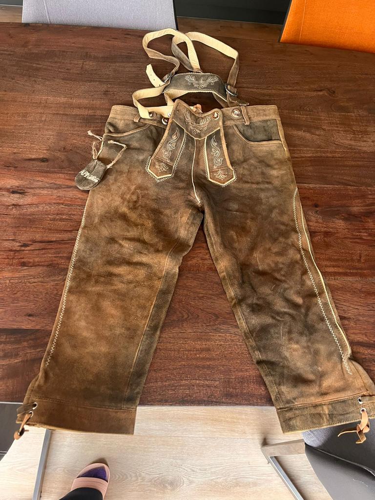Lederhosen voor kind, maat 164, Kinderen en Baby's, Ophalen of Verzenden, Gebruikt, Jongen of Meisje, Broek