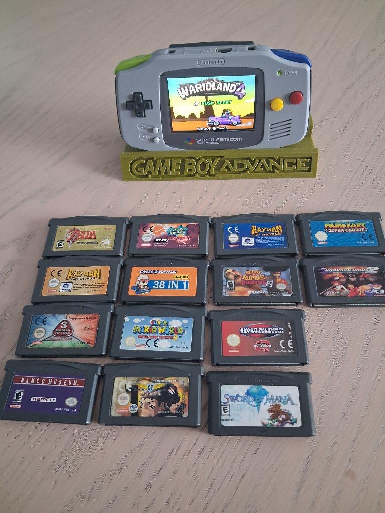 Gameboy advance, Spelcomputers en Games, Spelcomputers | Nintendo Game Boy, Ophalen, Gebruikt, Game Boy Advance, Met games