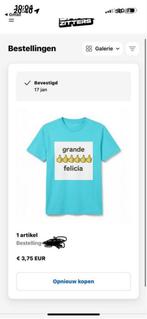 Limited Edition Bankzitters Grande Felicia Shirt L 1/100, Kleding | Heren, T-shirts, Ophalen of Verzenden, Zo goed als nieuw, Maat 52/54 (L)