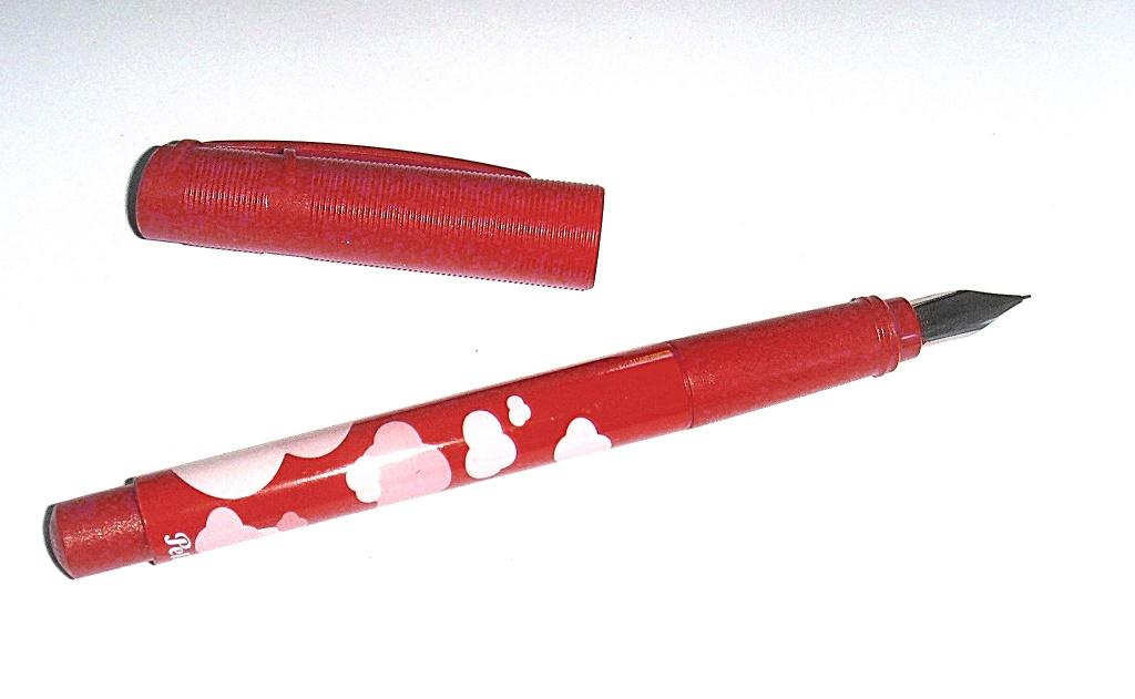 Pelikan rood - medium schoolvulpen., Ophalen of Verzenden, Gebruikt, Vulpen, Overige merken