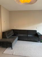 Hoekbank velvet donkergrijs MOETWEG!, Ophalen, Zo goed als nieuw, Stof