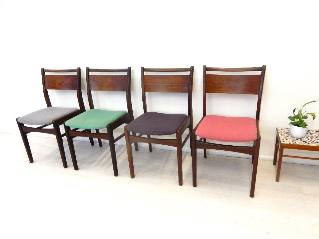 30% korting vintage stoel eetkamerstoel jaren 60 teakhout, Gebruikt, Bruin, ., Vintage