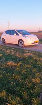 Nissan Leaf 30kW 2016 parelmoer goedkoop electrische auto, Wit, Origineel Nederlands, Elektrisch, Dealer onderhouden