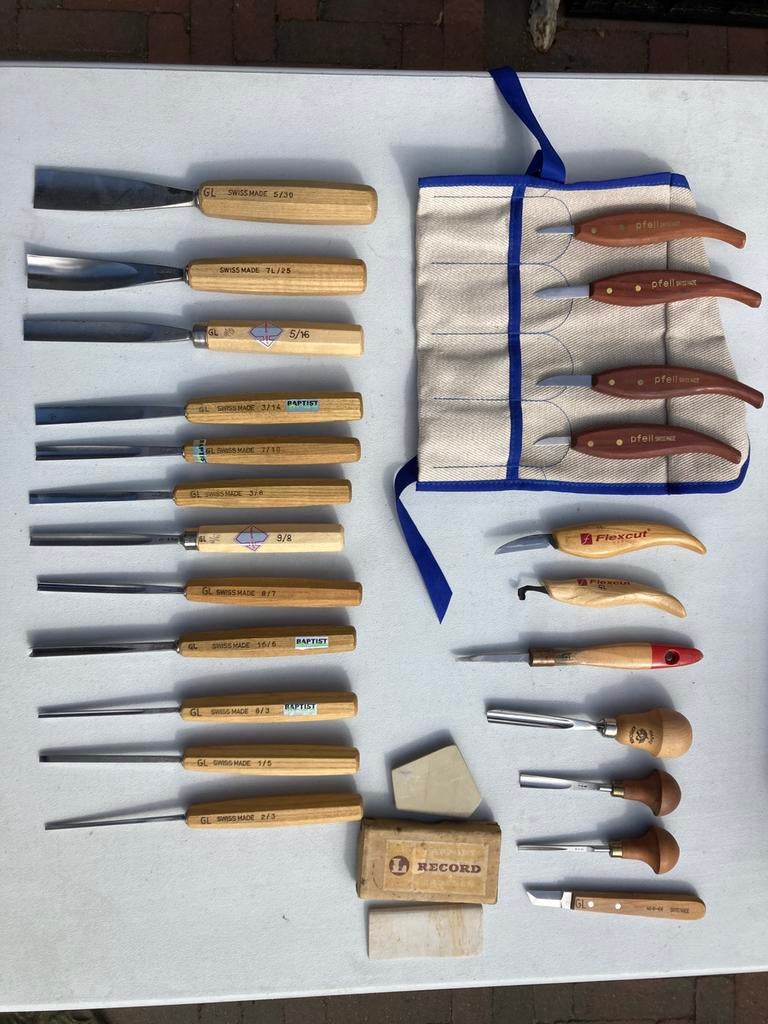 Set gutsen en mesjes. Baptist . Flexcut . Pfeil, Ophalen