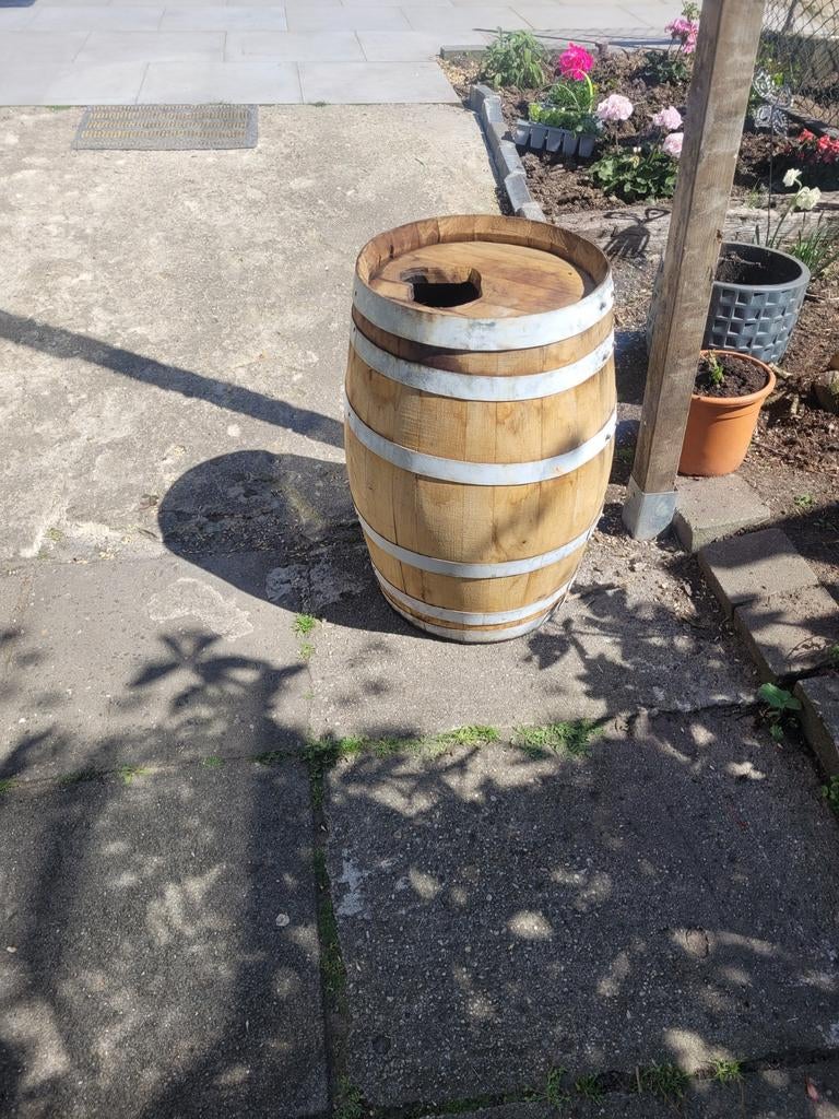 Eiken waterton, 150 liter of meer, Ophalen of Verzenden, Hout