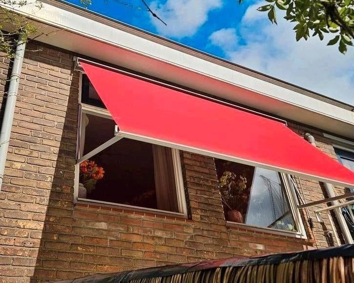 Uitvalscherm 300x100cm Windbestendig Zonnescherm Zonwering, Ophalen, Gebruikt, 250 cm tot 450 cm, Uitvalscherm