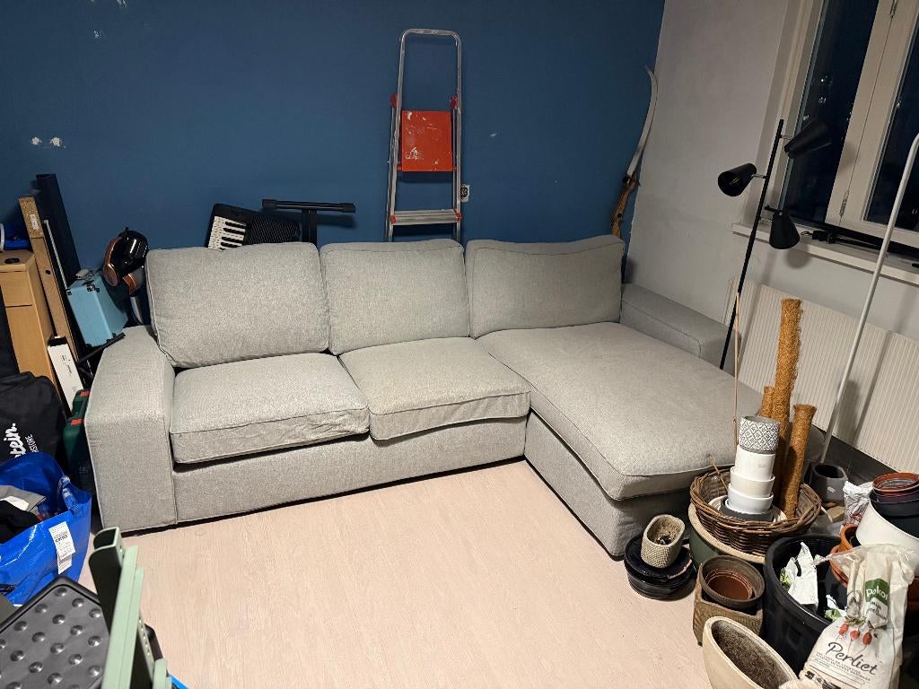 Bank 3/4-zits met chaise longue, Huis en Inrichting, Banken | Sofa's en Chaises Longues, Ophalen, 250 tot 300 cm, Driepersoons