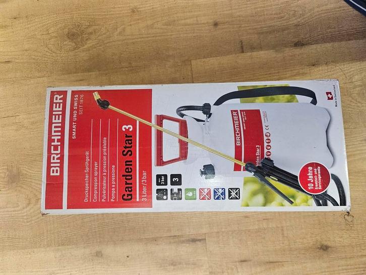 Birchmeier Garden Star 3 Drukspuit - Nieuw in Doos, Tuin en Terras, Tuinsproeiers, Nieuw, Handsproeier, Ophalen of Verzenden