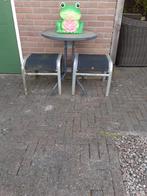 Bistro tafeltje, Tuin en Terras, Tuintafels, Ophalen, Gebruikt, Rond, Metaal