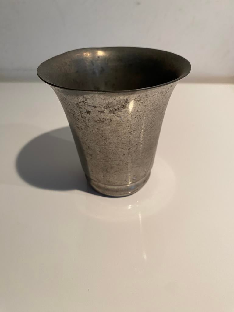 Tinnen beker, Antiek en Kunst, Ophalen