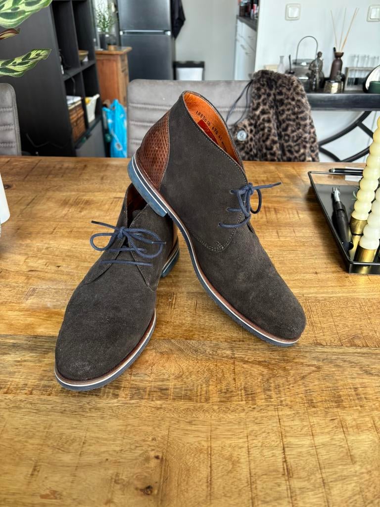 Prachtige suede schoenen 41 van Lier, Kleding | Heren, Schoenen, Ophalen of Verzenden, Zo goed als nieuw, Bruin