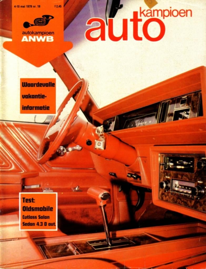 Autokampioen test Oldsmobile Cutlass Saloon 4.3 D Mei 1979, Ophalen of Verzenden, Gelezen, Overige merken