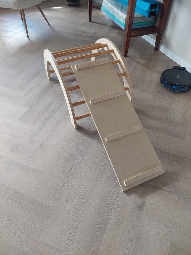 Montessori set - Houten klimrek met glijbaan, Ophalen of Verzenden