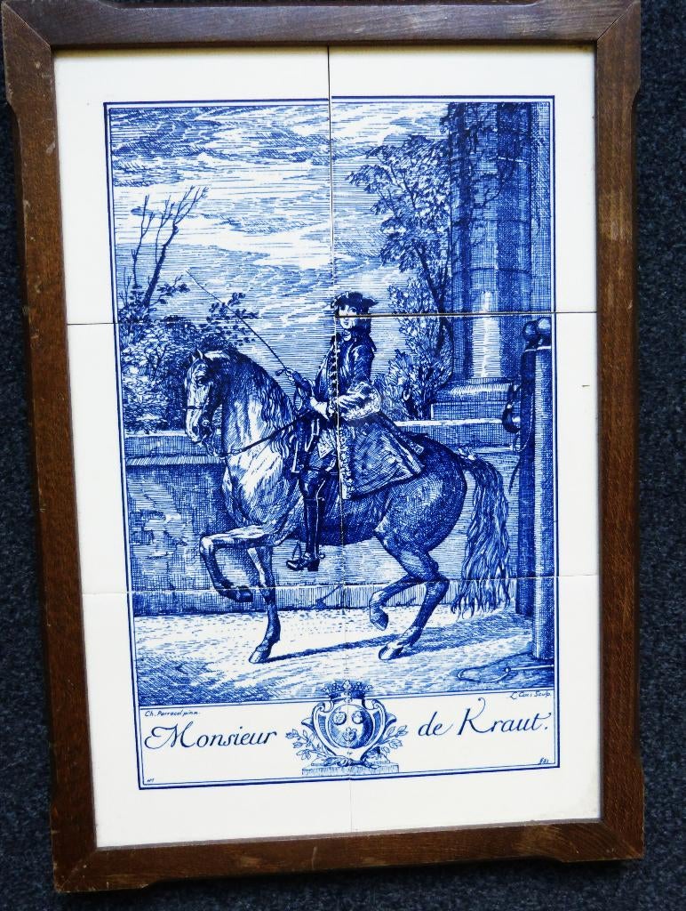 DELFTS tegelplateau, Ophalen of Verzenden, Zo goed als nieuw, Overige soorten, Overige typen