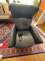 Relax stoel, Gebruikt, Blauw, Leer, Ophalen of Verzenden
