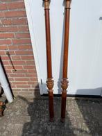 Antieke houten zuilen, afkomstig van antieke spiegel, Antiek en Kunst, Ophalen