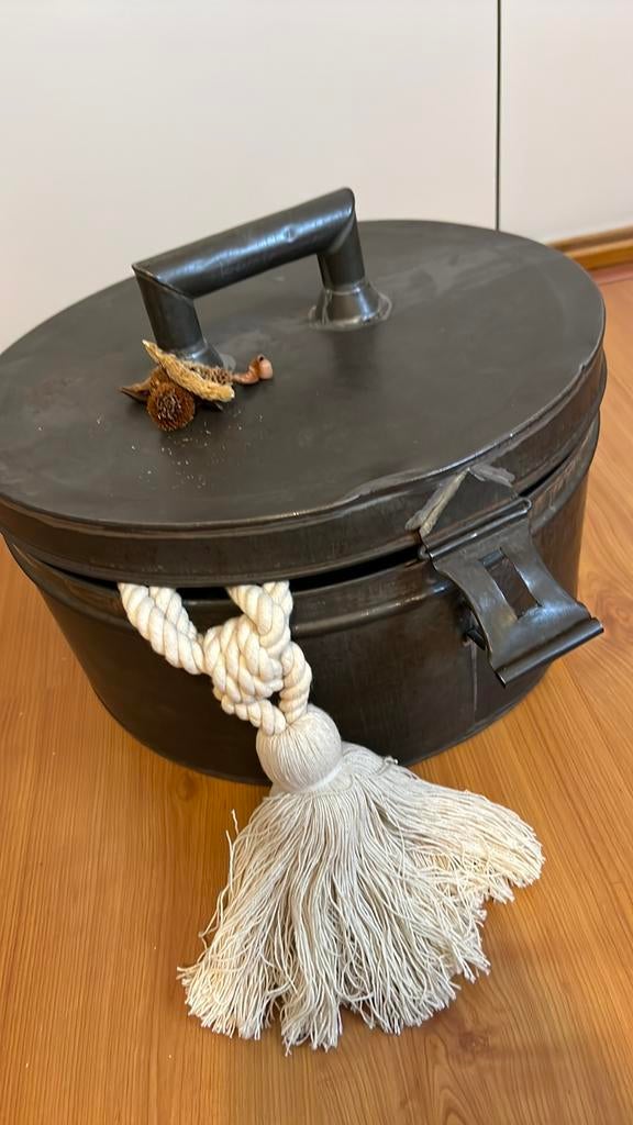 Brocante antieke taartdoos vlaai doos origineel, Ophalen of Verzenden