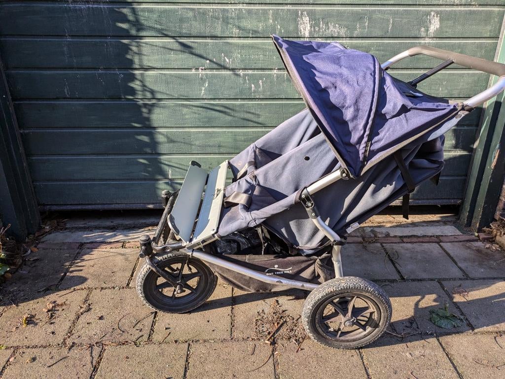 Double Tree Hill duo kinderwagen Mountain Buggy, Ophalen, Gebruikt, Overige merken, Regenhoes