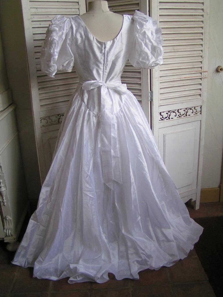 vintage trouwjurk maat 38 nr WW 806, Höpfner, Trouwjurk, Verzenden, Wit