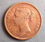 Straits Settlements 1 Cent Queen Victoria 1862, Ophalen of Verzenden, Overige landen, Losse munt