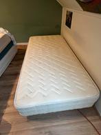 Boxspring 1 persoons - Comfortabel slapen!, Gebruikt, 90 cm, Eenpersoons, Wit