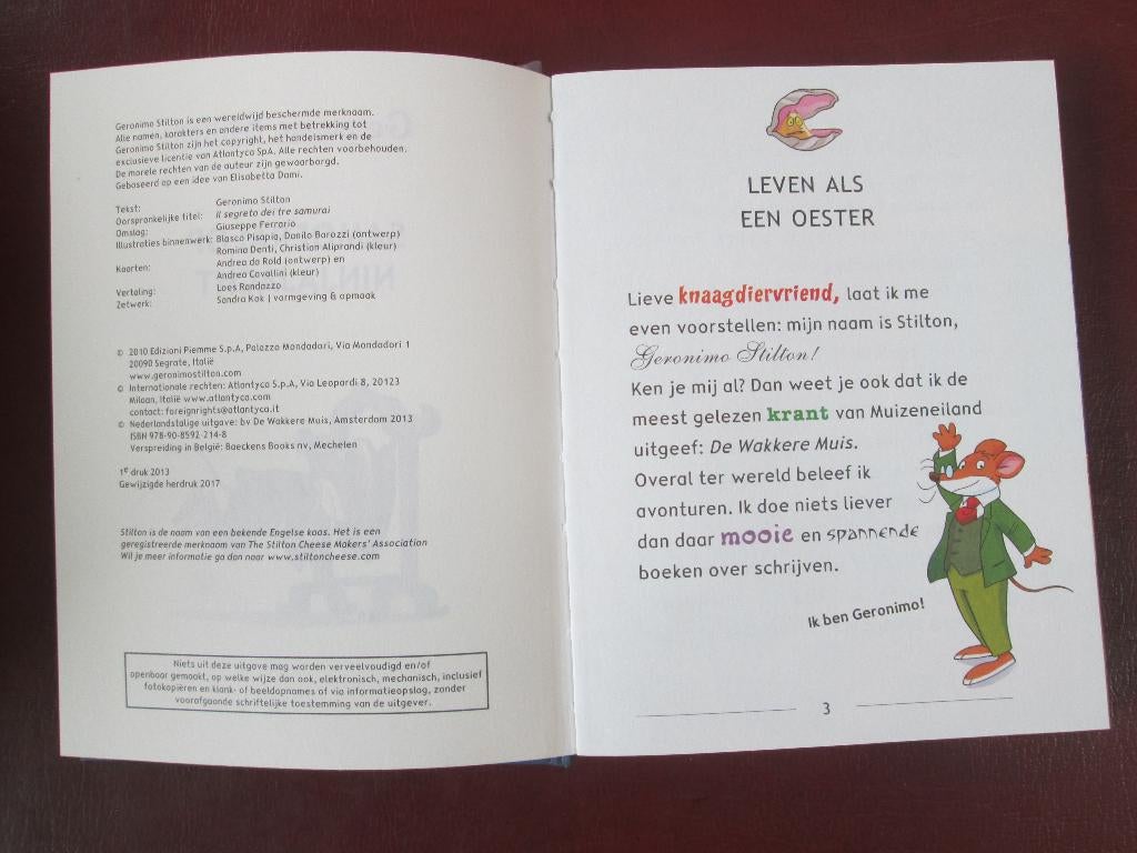 Geronimo Stilton, Samoerai op Ninja-Jacht, Ophalen of Verzenden, Zo goed als nieuw, Fictie algemeen