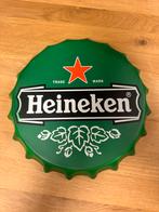 Heineken bier reclame bord 30cm metaal, Ophalen of Verzenden, Nieuw, Reclamebord, Plaat of Schild, Heineken