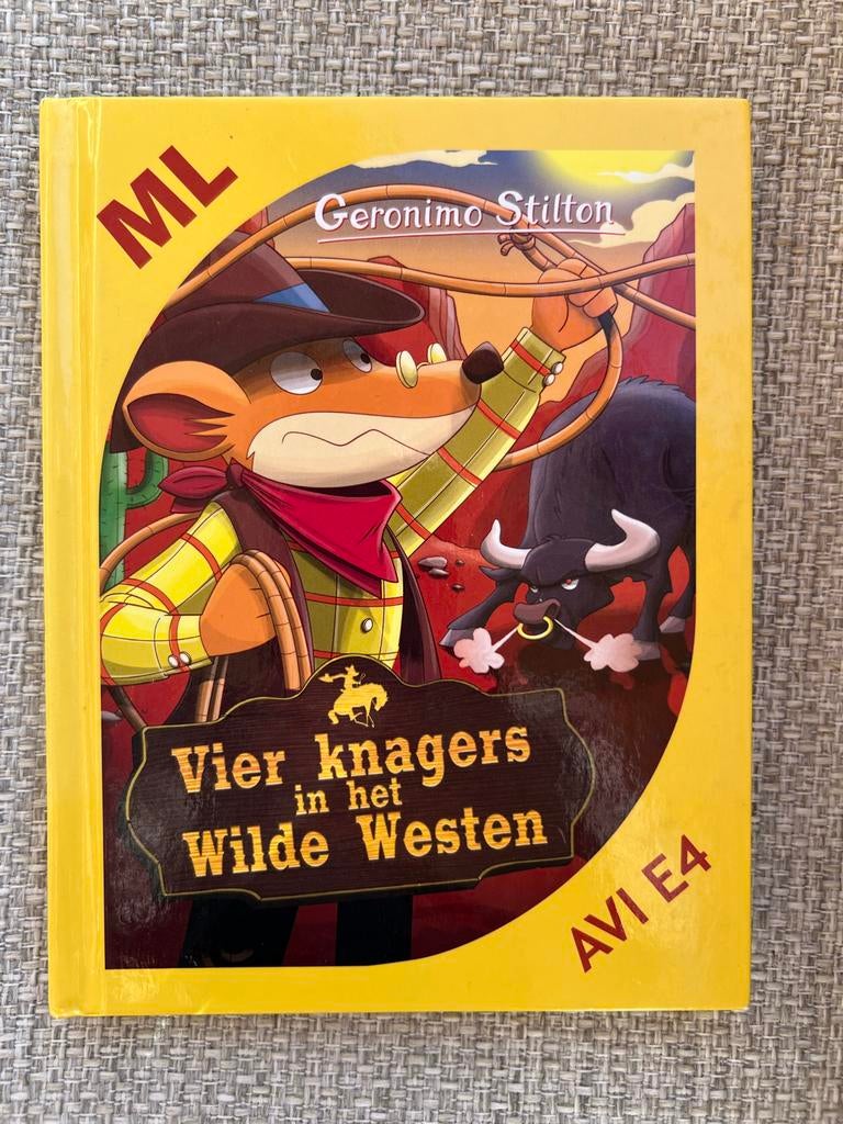 Geronimo Stilton leesboek AVI E4 ML - Vier knagers in het Wi, Boeken, Ophalen of Verzenden, Zo goed als nieuw, Fictie algemeen