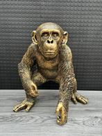 chimpansee (goud/zwart) 45hoog 50breed 35diep/Nieuw!, Ophalen, Nieuw, Dier