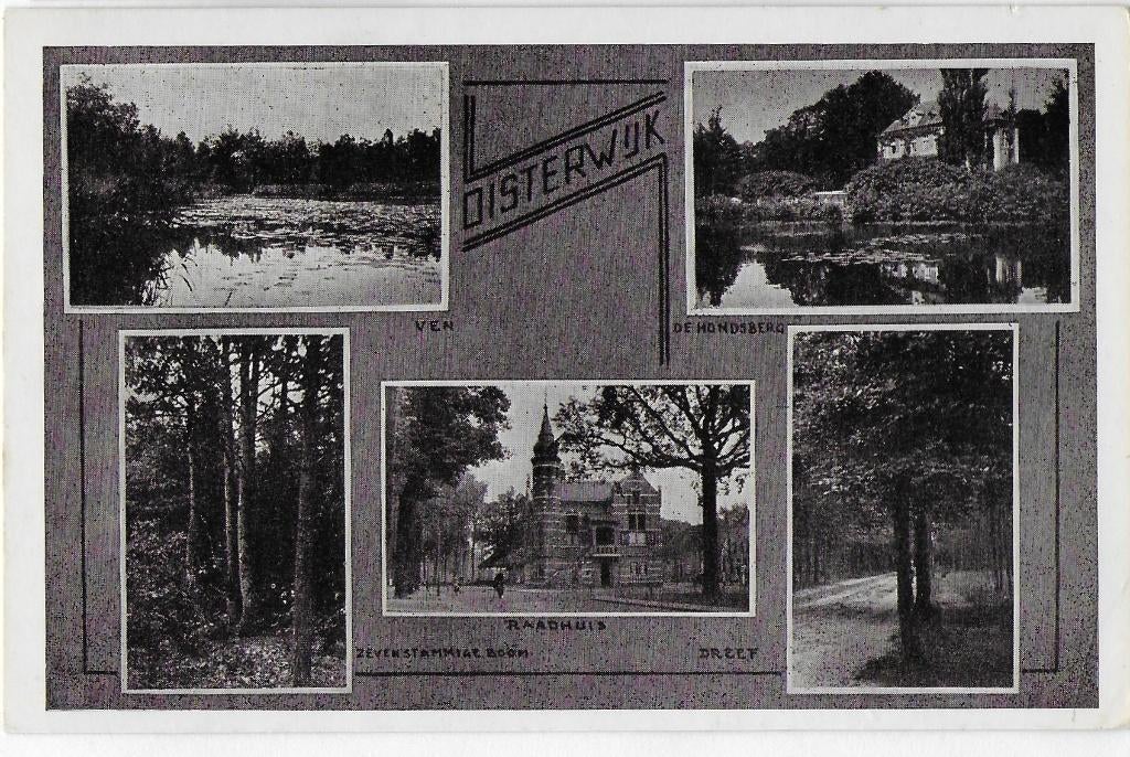 Oisterwijk -- oude gelopen ansichtkaart B3454, Ophalen of Verzenden, 1960 tot 1980, Gelopen, Noord-Brabant