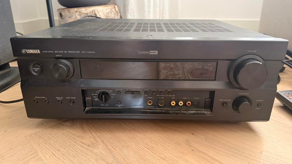 Yamaha versterker, Polk audio boxen (2x), Yamaha Subwoofer, Subwoofer, Zo goed als nieuw, 120 watt of meer, Ophalen