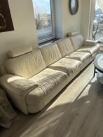 Bank, Ophalen, Gebruikt, Witte leren bank, 300 cm of meer