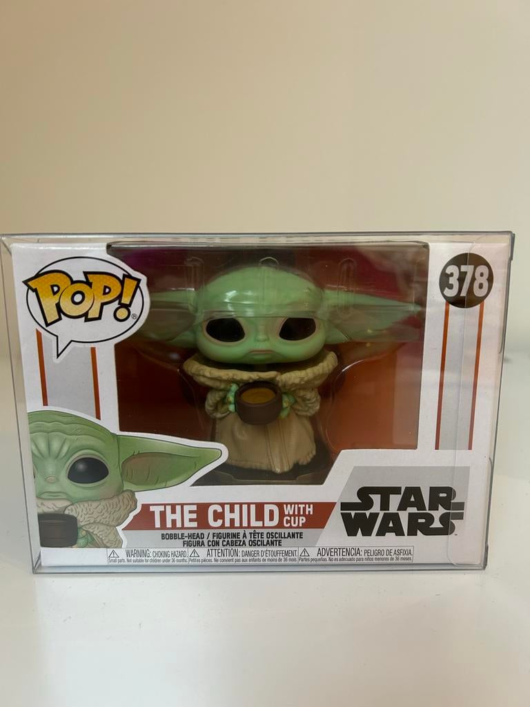Funko Pop! The Child (Baby Yoda) #378 met Cup Star Wars, Verzamelen, Ophalen of Verzenden, Nieuw